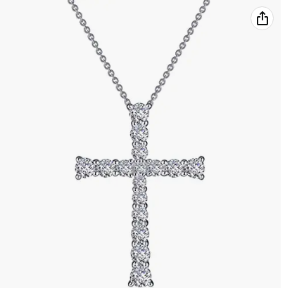 Lafonn classic necklace with artificial diamond plated (1.5 CTTW)