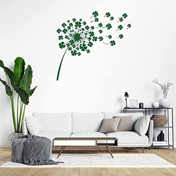 St Patricks Day Decal St.Patrick's Day Wall Decals Irish Decor Horseshoe Lucky Wall Art Farmhouse Wall Decor for Home Bedroom Kitchen Office School,28''