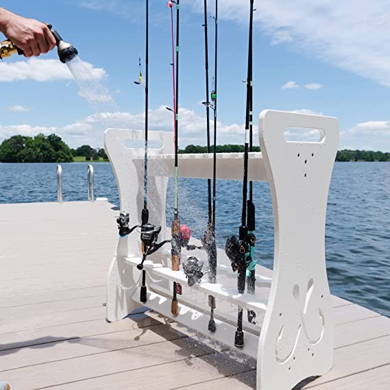 Storeyourboard fishing rod receipt voucher, can accommodate 24 fishing rods and fishing boat to prevent storm and wind, internal and external shelving for fish storage