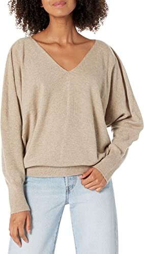 Women's seamless cashmere sweater with v-neck theory