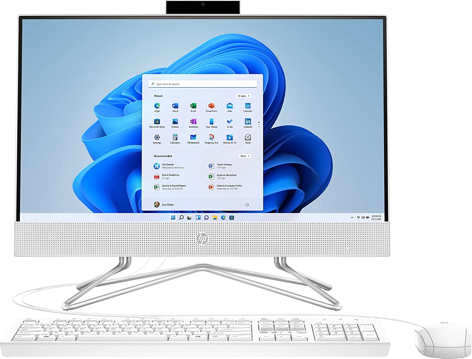 HP 22" 2022 flagship monoblock accelerceleron j4025 acceler4 gb of ram acceler128 gb SSD acceler1920 x 1080 FHD acceler22 Windows 10 acceler22 -dd0224c etherwired keyboard and mouse accessories