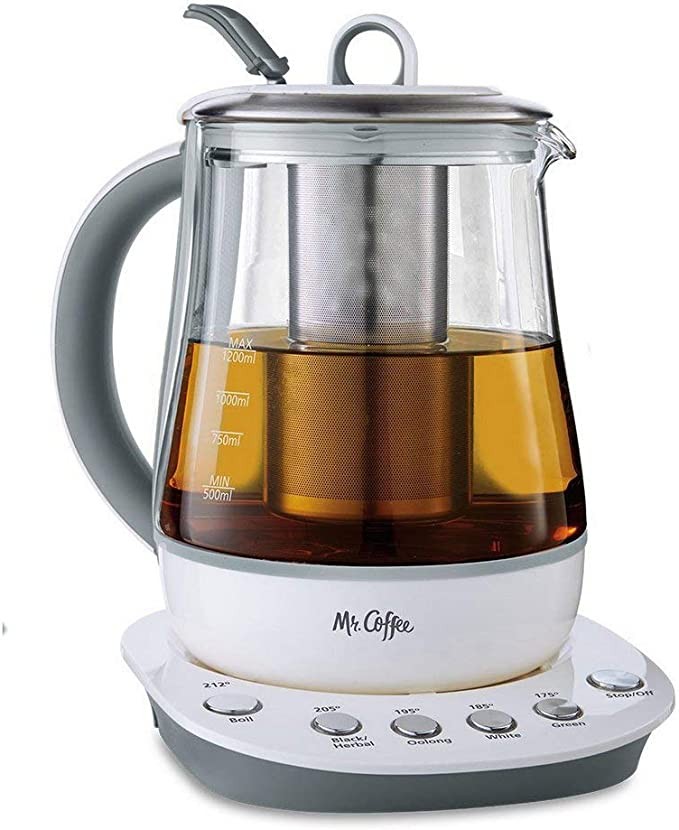 Mr. Coffee Hot Tea Maker and Kettle, White