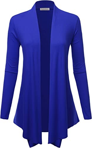 FASHIONOLIC Women's Pleated Cardigan Long Sleeves (S-2X, made in the USA)