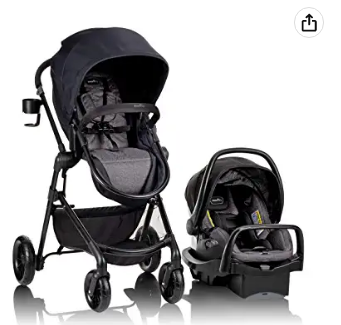 Modular travel system evenflo pivot with safemax seat