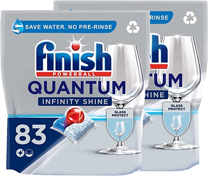 Finish Bright Dishes Quantum Infinite Shining Dishwashing Beads Dishwashing Blocks, Dishwasher Special 166pcs