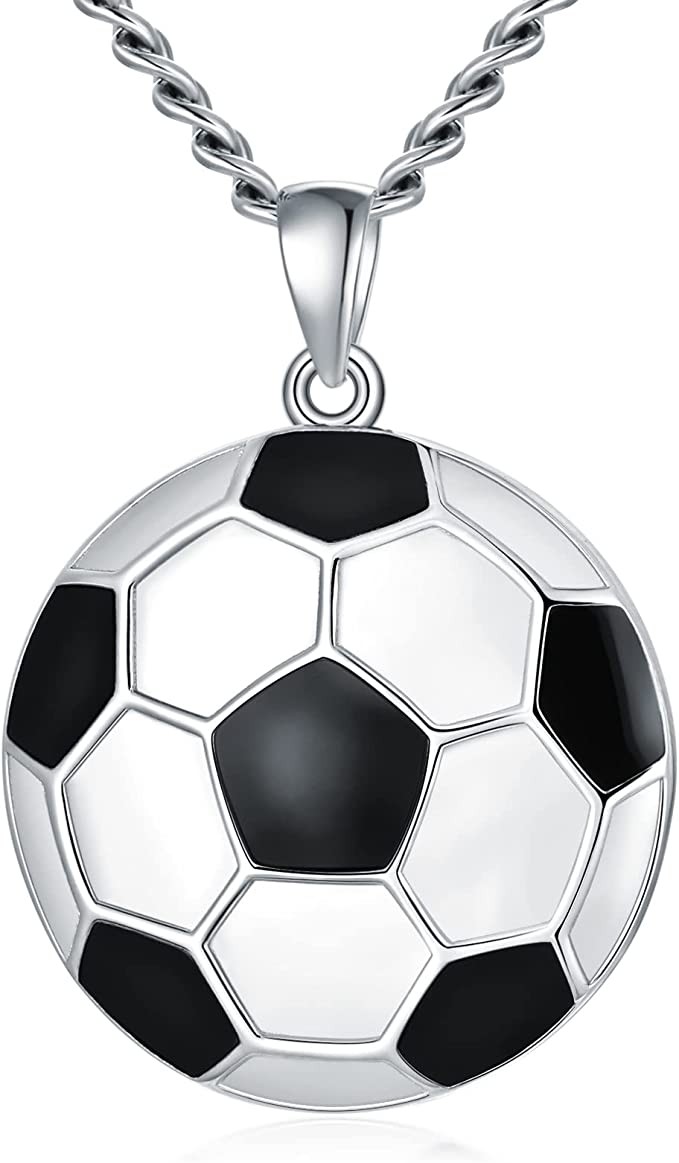 Susukue baseball/basketball/football/field hockey/football/tennis/volleyball necklace 925 amateur pure silver necklace boy girl sports gift