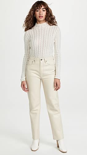 Women's cashmeer sweater theory with braid and rack collar