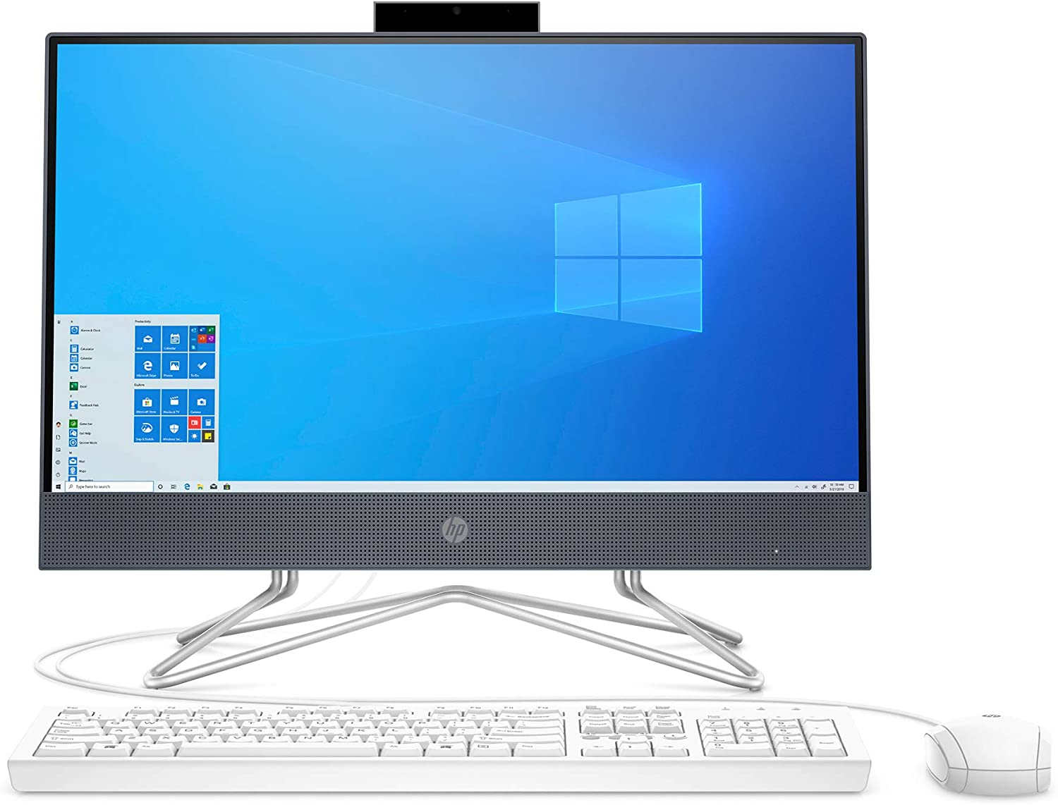 HP HP 22-df, 21.5 ", full hd, led, Intel celeron g5900t, 4 gb, 256 gb, hard drive win 10 all-in-one