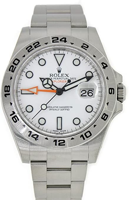 Rolex Explorer II White Dial Stainless Steel Men's Watch 216570, White, Explorer II