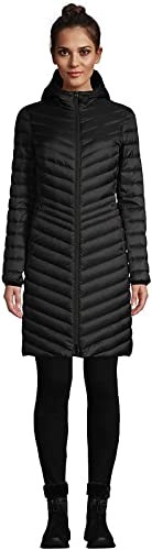 Lands' End Women's Ultralight Foldable Long Down Jacket