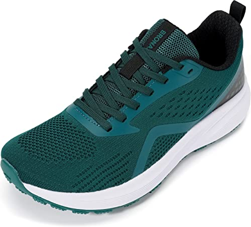 BRONAX Men's Wide Cushioned Support Road Running Shoe | Wide Toe | Rubber Outsole