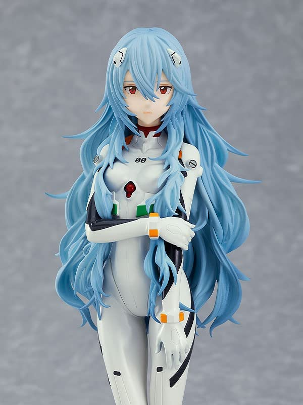 Pop up parade neon genesis evangelion new theatrical version ayanami rei version with long hair without scale plastic painted finished figure