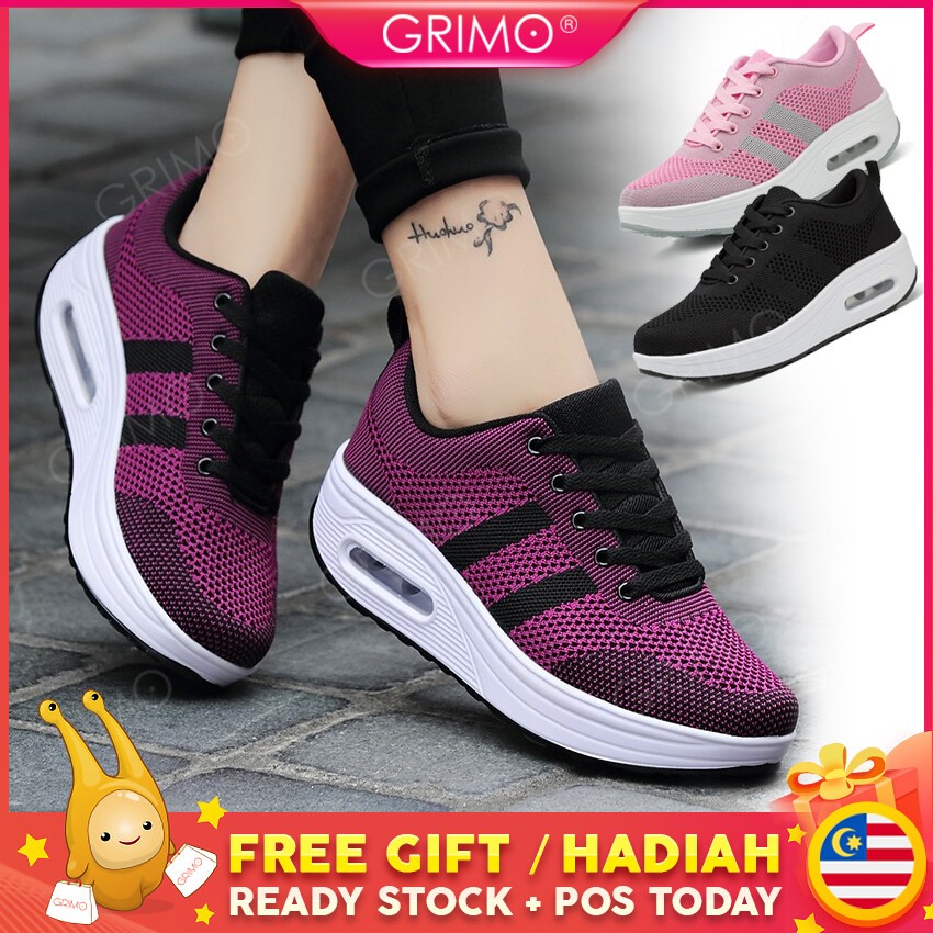 GRIMO Malaysia - Gloo-rick Sneaker Women's Sport Shoes Kasut Walking Running Lady Perempuan Wanita Lawa Gift ks12193