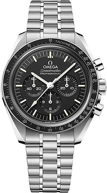 Omega Speedmaster Moonlight Watch Chronograph Steel Men's Watch 310.30.42.50.01.002, Black//White