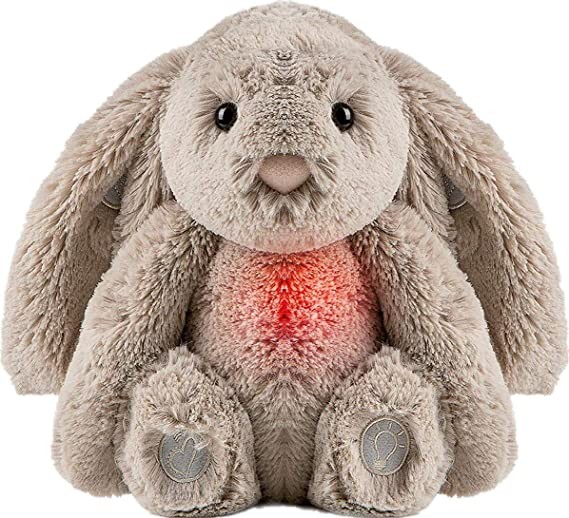 Empty nipple gemma joy bedtime rabbit baby sleep with scream activation sensor, baby toy, soothing light, lullaby, white noise, mother's heartbeat and washing sounds