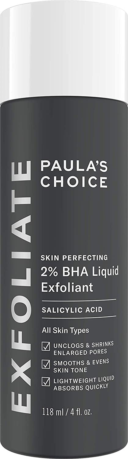 Paula's choice skin perfecting exfoliating agent with 2% salicylic acid bha from black dots and pore extensions, 4 oz