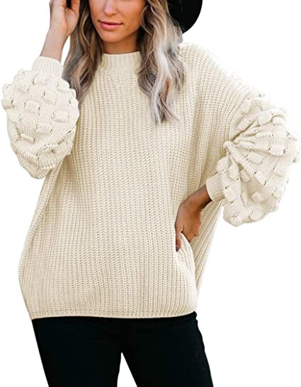 Sovoyontee large sweatshirt with round cuttings and voluminous sleeves and lush sleeves