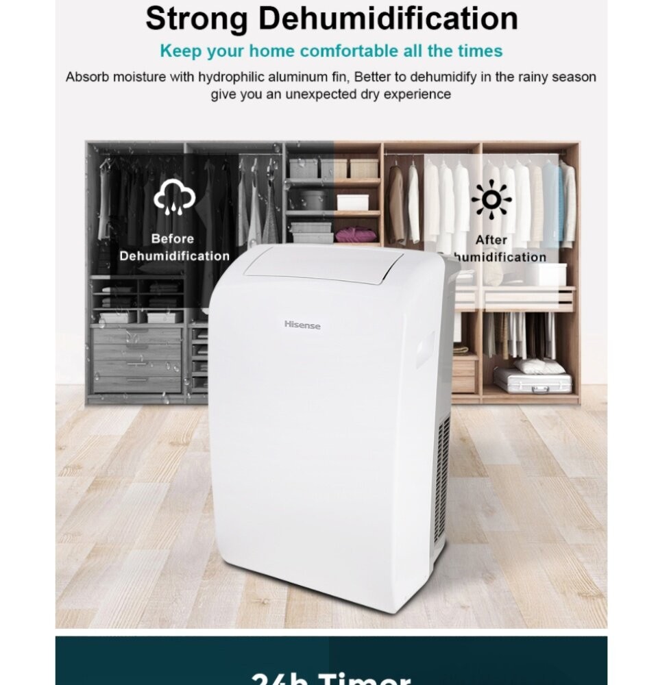 (Free Shipping) Hisense 1.5HP R32 Portable Air Conditioner AP12NXG