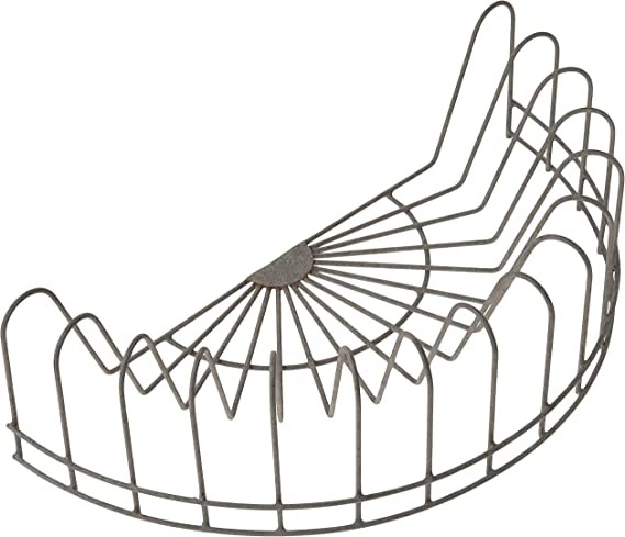 CTW Home Collection Vintage Style Rustic Wire Dish Rack Kitchen Supplies, 40.64cm x 20.32cm x 11.43cm, Gray