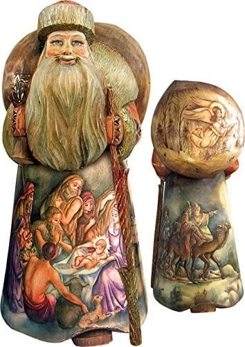 G. Debrekht Nostalgic Nativity 21 One-of-A-Kind Wood Carving