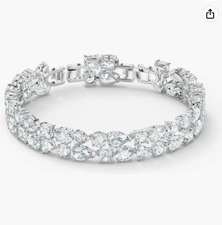 Swarovski tennis deluxe mix silver one size bracelet