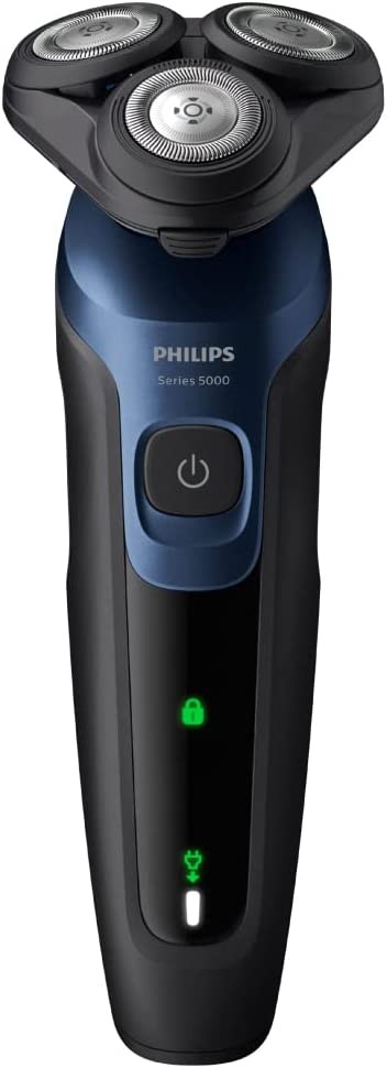 Philips Electric Shaver Series 5000, 27​​ Blades, 360-D Curved Head S5445 / 03 [2022 Model]