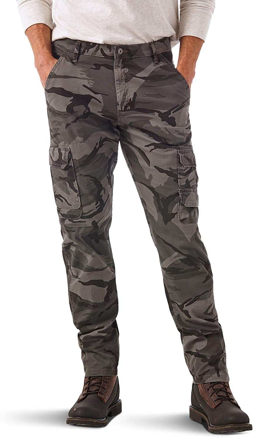 Men's standard curled cargo pants wrangler authentics