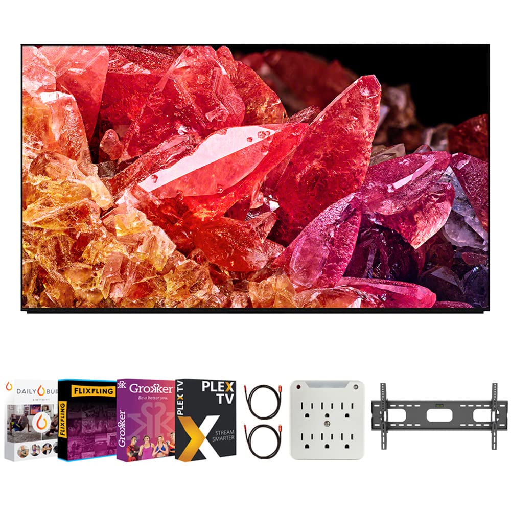 Sony XR85X95K 85" BRAVIA XR X95K 4K HDR Mini LED TV with Smart Google TV 2022 Bundle with Premiere Movies Streaming + 37-100 Inch TV Wall Mount + 6-Outlet Surge Adapter + 2X 6FT 4K HDMI Cable