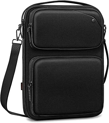 SITHON Laptop Shoulder Bag for 14-inch MacBook Pro M2/M1 Pro/Max A2779 A2442 2023-2021, 13" MacBook Air/Pro, 12.9" iPad Pro, Surface Pro, Water Repellent Shockproof Tablet Sleeve Carrying Case, Black