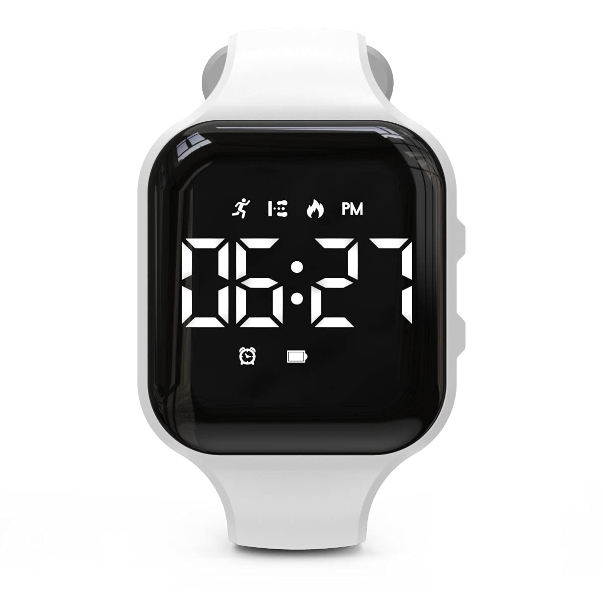 Non-Bluetooth Led Fitness Tracker Watch,Digital Pedometer Watch,with Step Counting/ Distance/ Calories/Stopwatch/Alarm Clock, Great Gift for Kids Teens Girls Boys Xmas