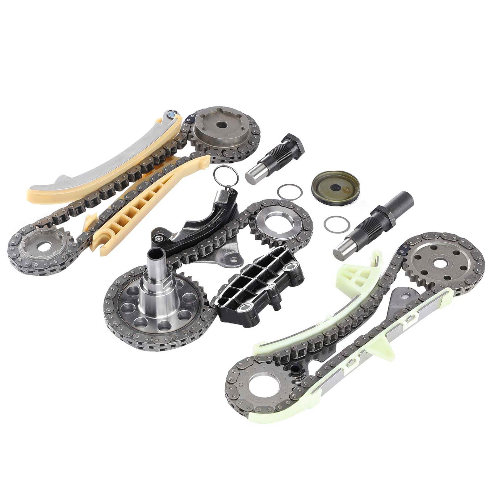 A-Premium 18Pcs Front Engine Timing Chain Kit Compatible with Ford Explorer 1997-2010 Mustang Explorer Sport Trac Ranger Mazda B4000 Mercury Mountaineer