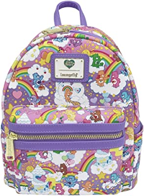 Exclusive Care Bears Rainbow All Over Print Double Strap Shoulder Bag