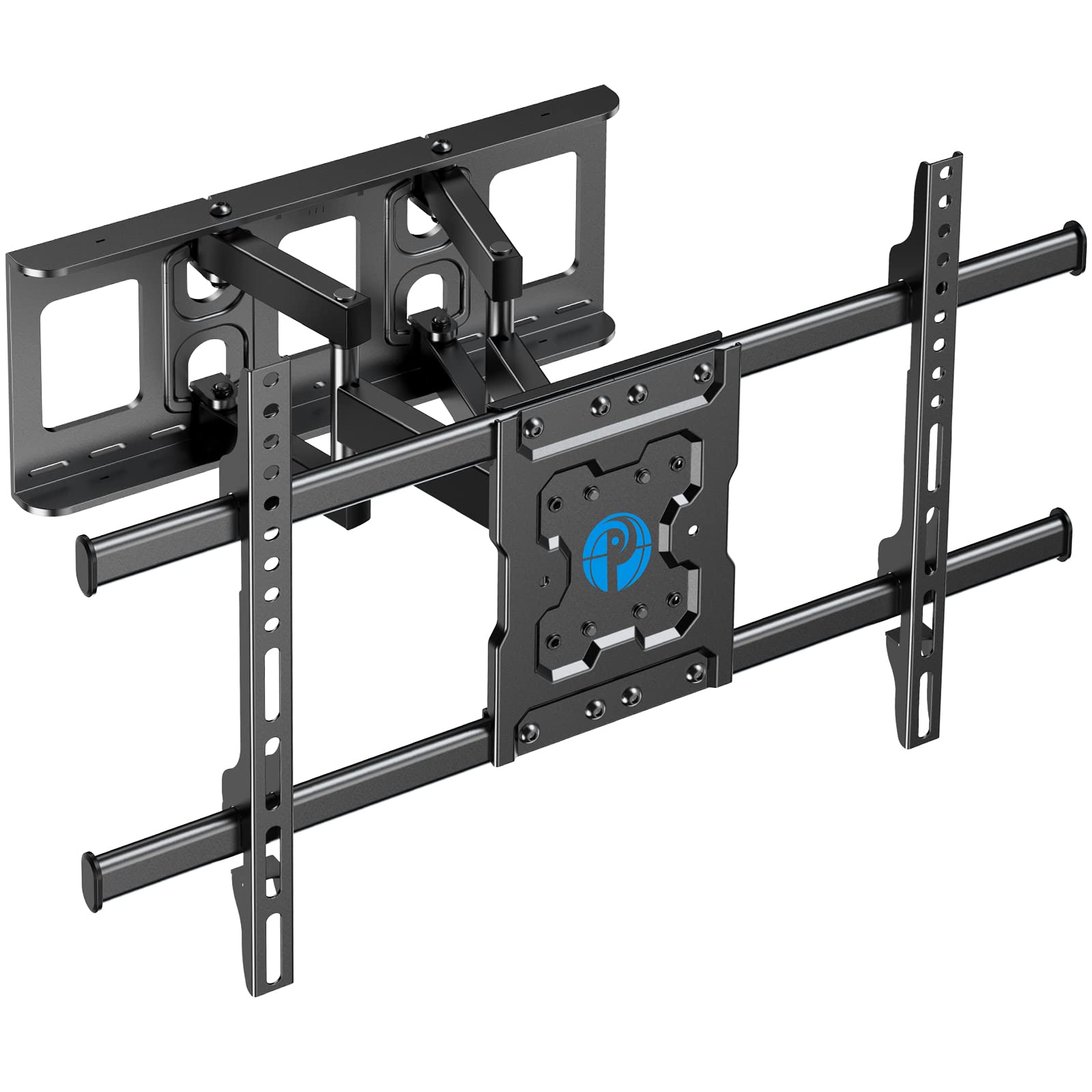 Pipishell TV Wall Mount Full Motion for Most 37-75 Inch LED LCD OLED TVs, Wall Bracket TV Mount Articulating Swivel Tilt Extension Leveling Holds up to 132lbs Max VESA 600x400mm Fits 12/16" Wood Stud