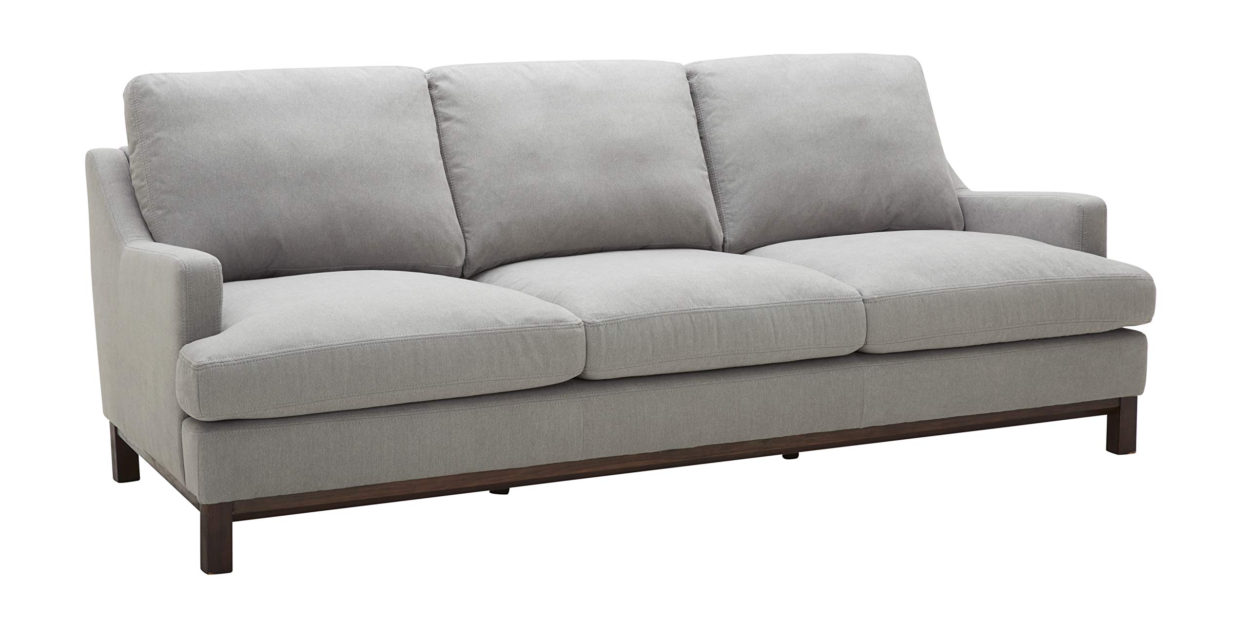 Amazon Brand – Stone & Beam Genesse Sofa Couch, 91"W, Smokey Blue-Grey