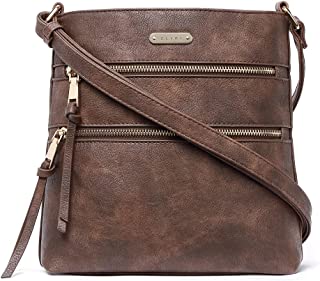 Crossbody Purses for Women, Medium Size Zipper Pocket Adjustable Strap, Soft Leather Women's Shoulder Handbags