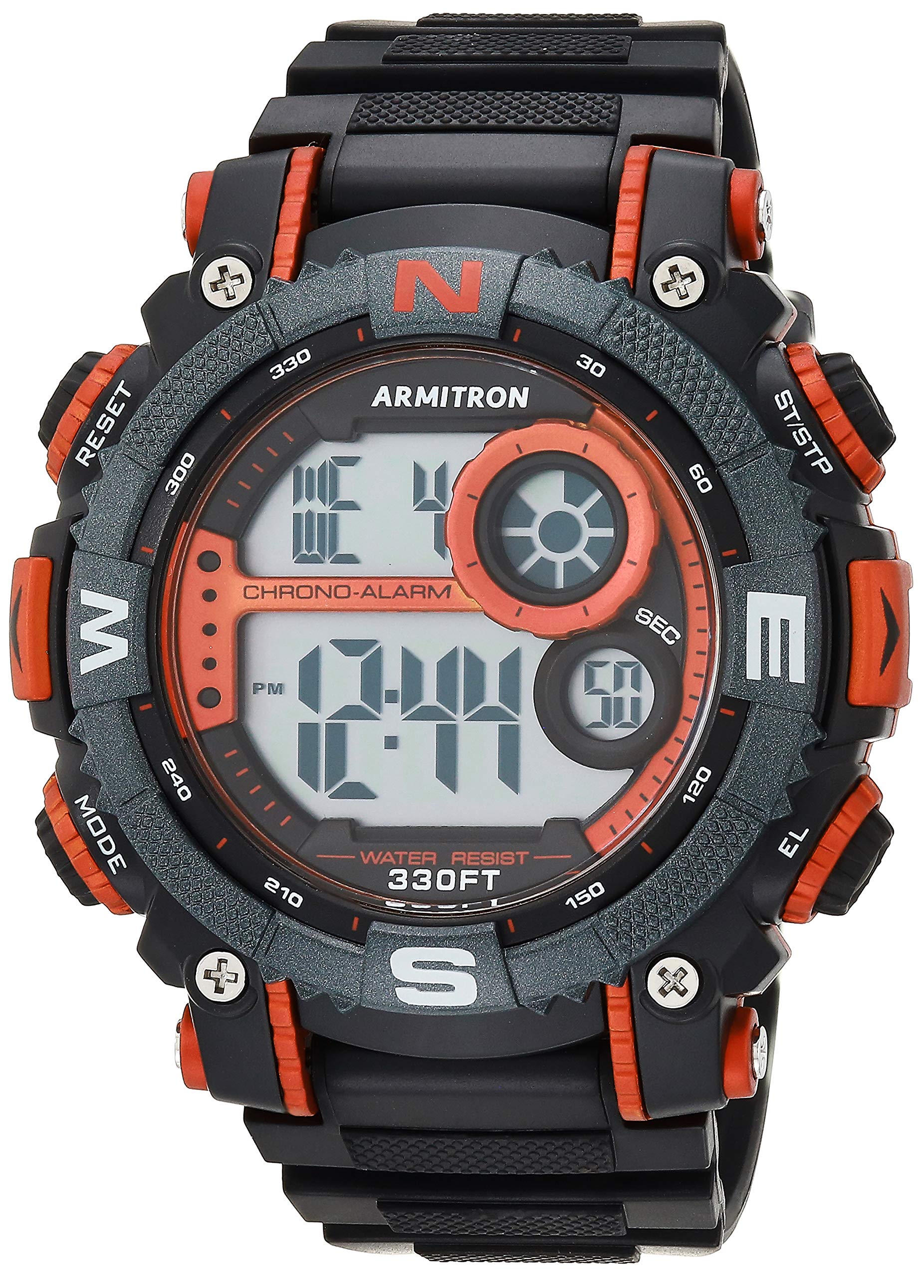 Men's Digital Chronograph Resin Strap Watch, 40/8284
