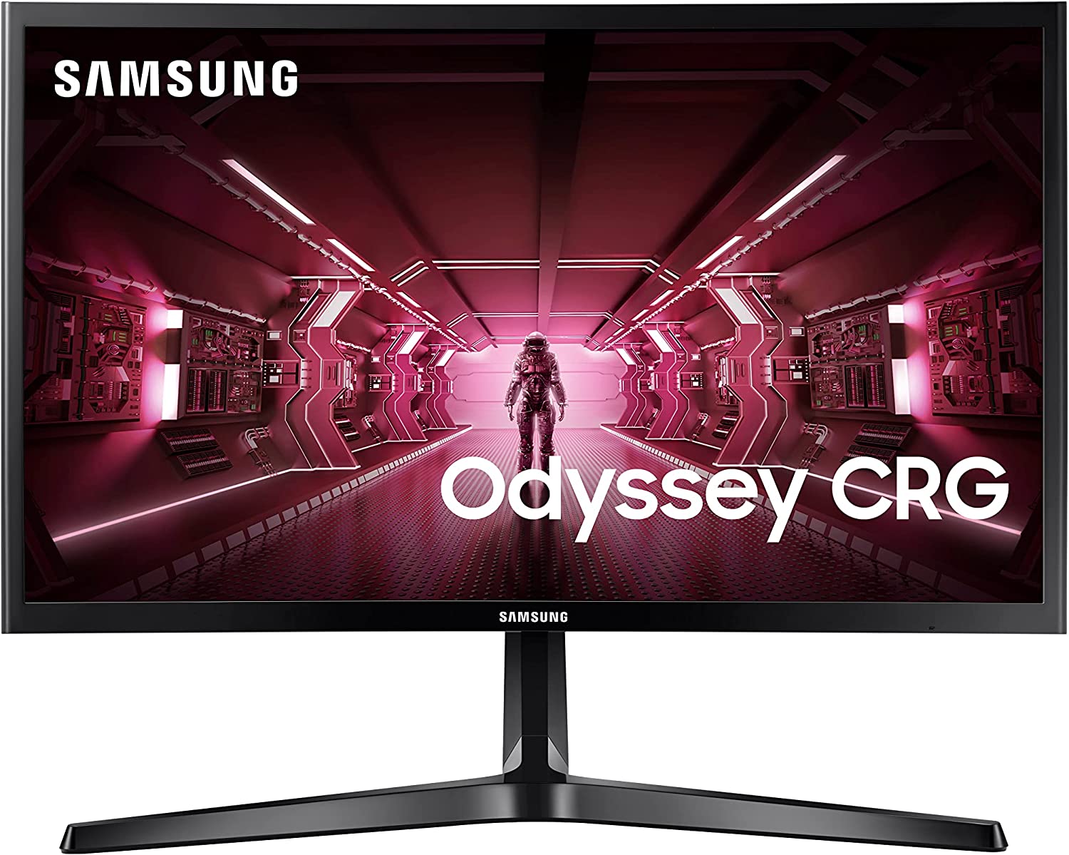         SAMSUNG 24" CRG5 Curved Gaming Monitor, 144Hz, 4ms, Exclusive Gamer Settings, AMD Radeon FreeSync, Eye Saver Mode, 3000:1 Contrast Ratio, Black       