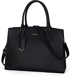 Laptop Bag 15.6 inch Work Bags for Women Professional Laptop Tote PU Leather Computer Briefcase for Office Business