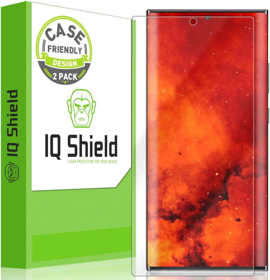         IQ Shield Screen Protector Compatible with Samsung Galaxy Note 20 Ultra (6.9 inch)(2-Pack)(Case Friendly) Anti-Bubble Clear Film       