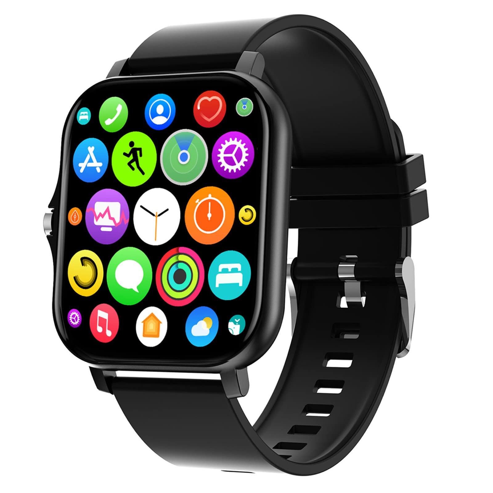 Smart Watch for iOS and Android, Multifunctional Bluetooth Talk Casual Smartwatch, Health Monitoring Remote Taking Photo IP67 Waterproof, 1.7in IPS Full-Touch-Screen