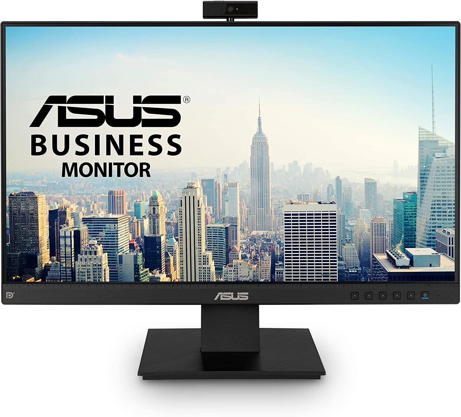         ASUS BE24EQK 23.8” Business Monitor with 1080P Full HD IPS, Eye Care, DisplayPort HDMI, Frameless, Built-in Adjustable 2MP Webcam, Mic Array, Stereo speaker, Video Conference       
