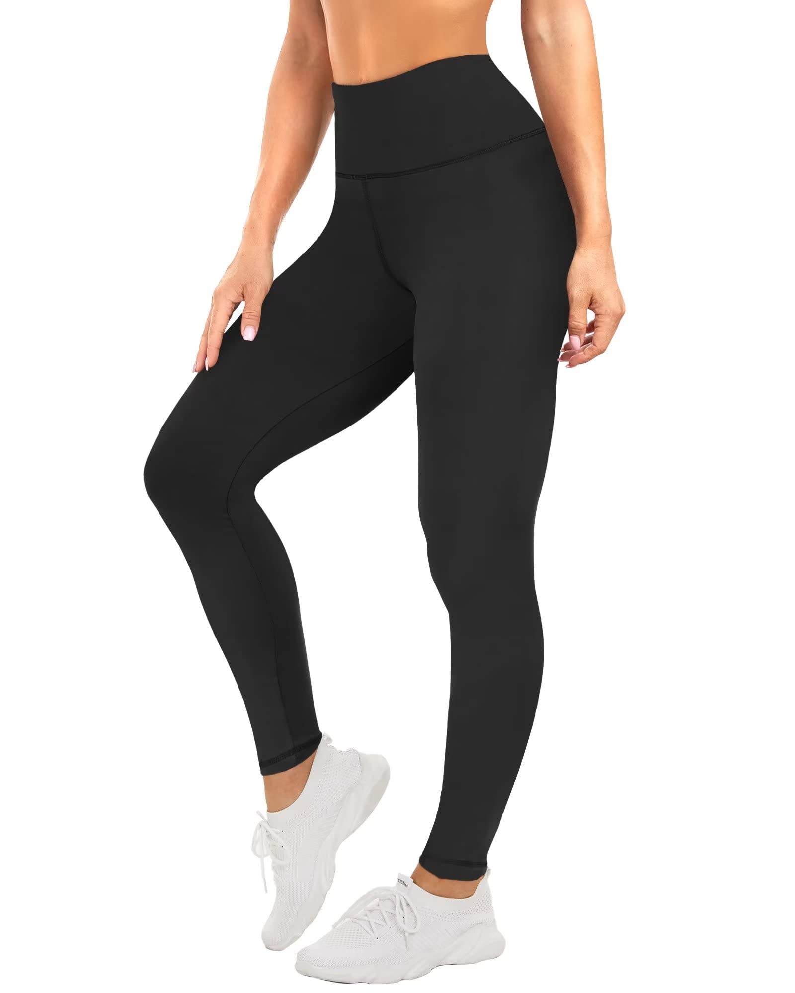 Leggings for Women Tummy Control - High Waist Non See Through Printed Workout Yoga Pants