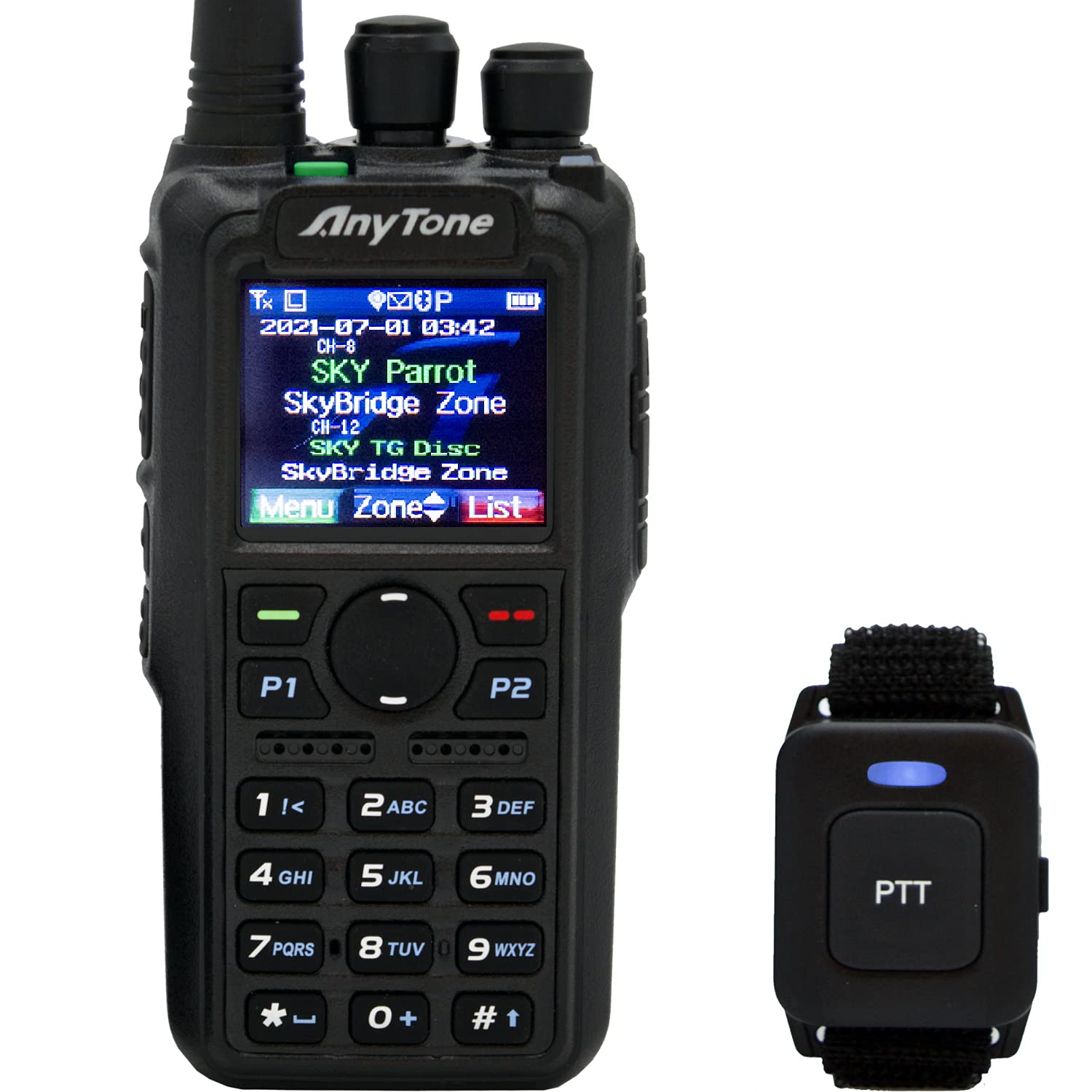 AnyTone AT-D878UVII Plus – Dual Band DMR/Analog 7W VHF, 6W UHF – w/Free 97 Training Course – Bluetooth PTT - Digital/Analog APRS RX & TX - 500K Contacts Plus Great Support from BridgeCom!