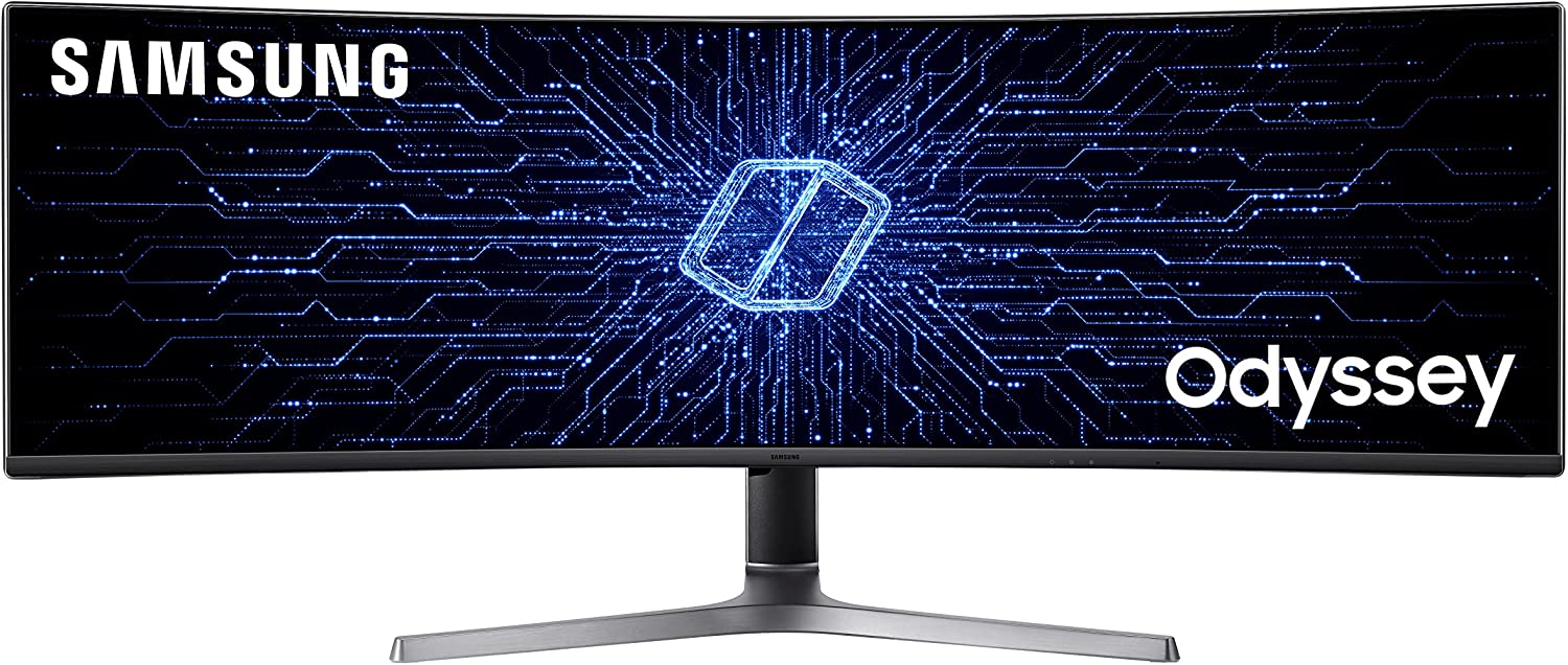         SAMSUNG Odyssey CRG Series 49-Inch Dual QHD (5120x1440) Gaming Monitor, 120Hz, Curved, QLED, HDR, Height Adjustable Stand, Radeon FreeSync (LC49RG90SSNXZA)       
