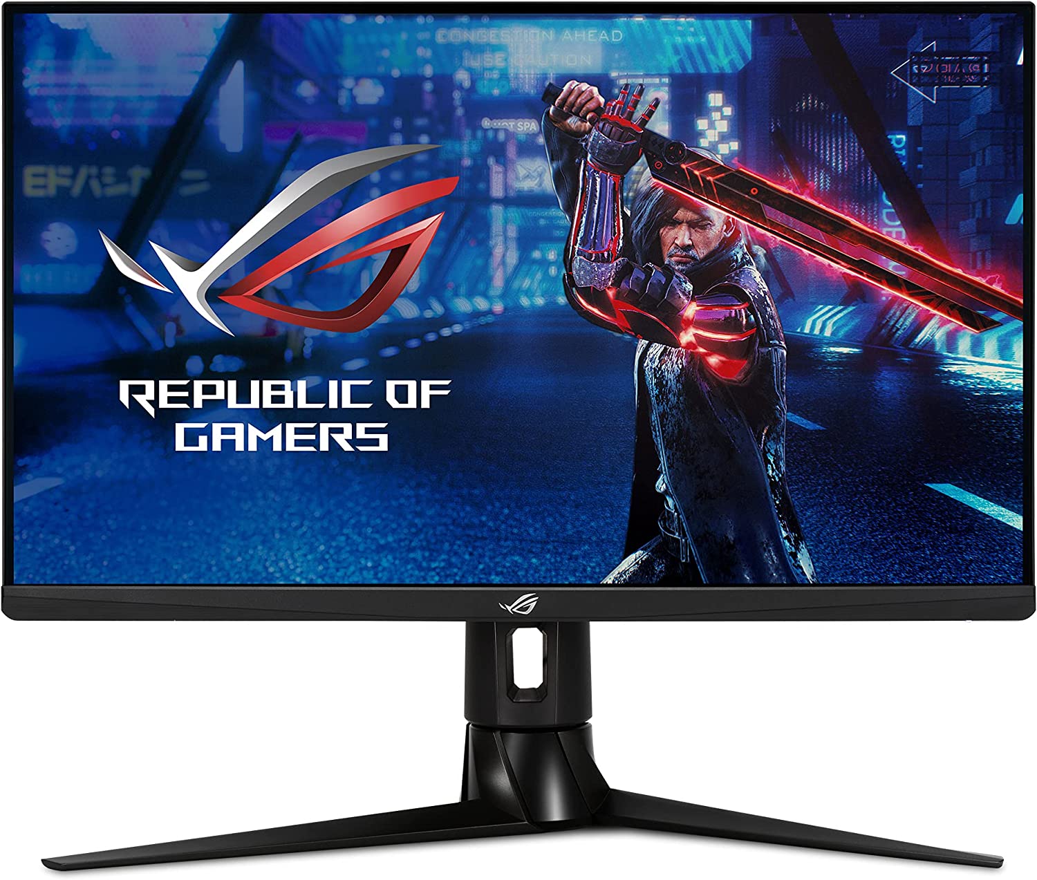         ASUS ROG Strix 27” 2K HDR Gaming Monitor (XG27AQM) - WQHD (2560 x 1440), Fast IPS, 270Hz, 0.5ms, Extreme Low Motion Blur Sync, G-SYNC, HDR 400, Eye Care, DisplayPort, HDMI, USB 3.0       