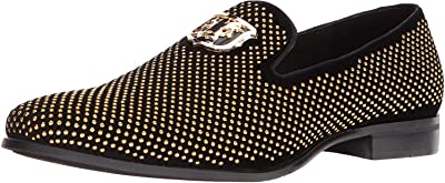 Men's Swagger Studded Ornament Slip-on Driving Style Loafer