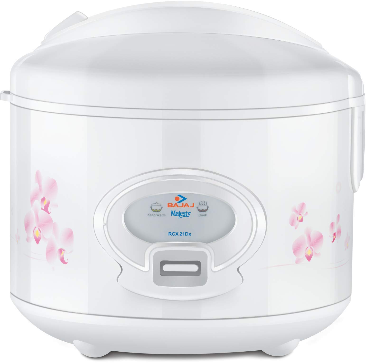 Bajaj Majesty New RCX21 DLX 550-Watt Deluxe Multifunction Cooker (White, 2.7 Liters)