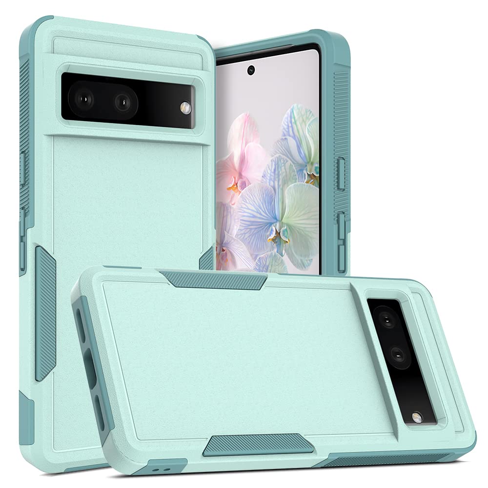 Bereajoy for Google Pixel 7 Pro Case,PC+TPU Two-in-one Double-Layer Anti-Fall Mobile Phone case, Mobile Phone Protective case for Google Pixel 7 Pro (Mint Green)