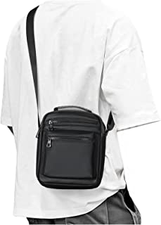 Crossbody Bag for Men, Shoulder Bag for Phone for Passport, Small Side Bags for Men, Black