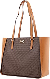Sylvia Women's Mixed Media Logo Print Tote Handbag